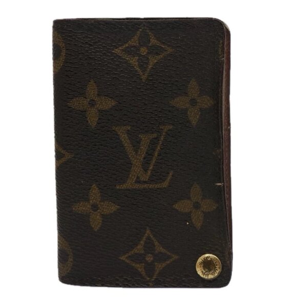LOUIS VUITTON Monogram Porte Cartes Credit Pression Card Case M60937 Auth 62413 - Picture 1 of 15